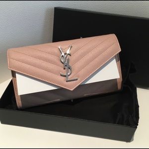 YSL LOGO WALLET BNIB
